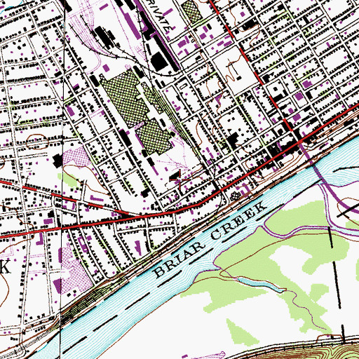 Topographic Map of Reliance Fire Company Station 120, PA