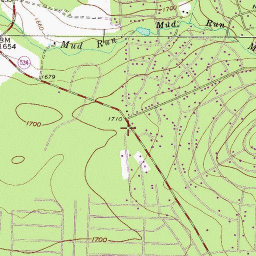 Topographic Map of Penn Forest Township Volunteer Fire Company 2, PA