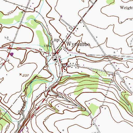 Topographic Map of Lingohocken Fire Company Station 35, PA