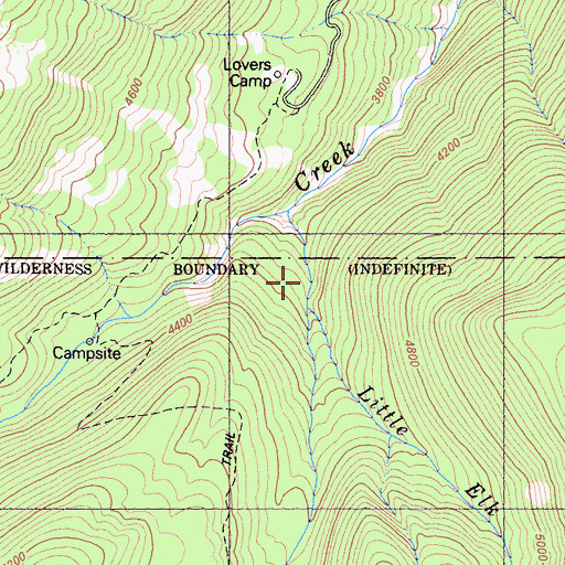 Topographic Map of Red Rock Valley, CA