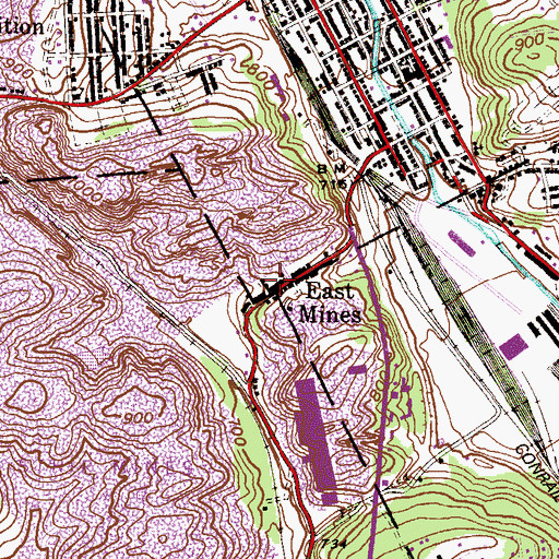 Topographic Map of Phoenix Fire Company 4, PA