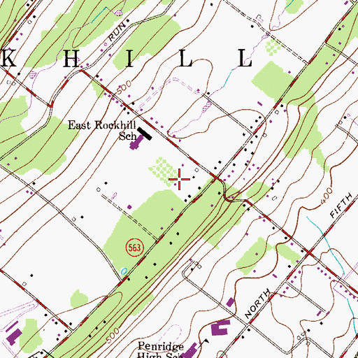 Topographic Map of Perkasie Fire Company Station 76, PA