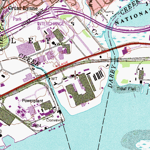 Topographic Map of Boeing Fire Department, PA