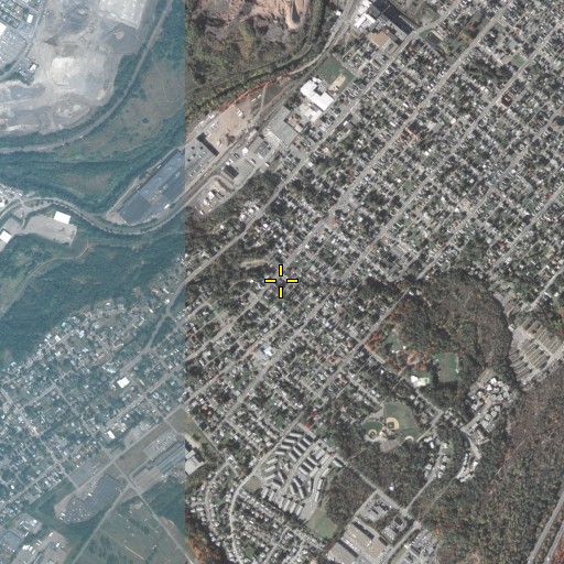 Aerial/Satellite Image of Scranton Fire Department Station 50 - 2, PA