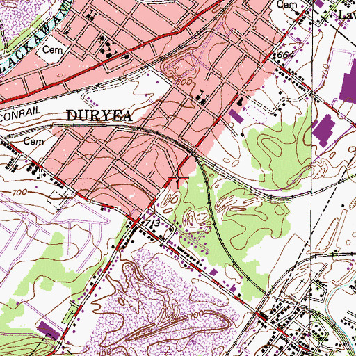 Topographic Map of Germania Hose Company, PA