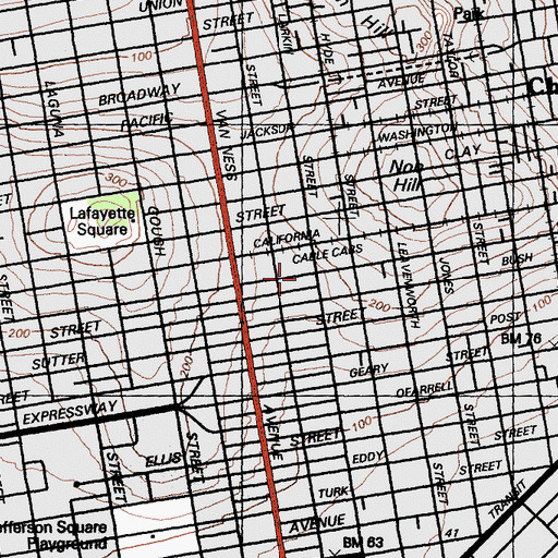 Topographic Map of Redding Elementary School, CA