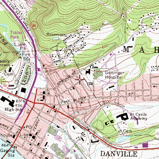 Topographic Map of Goodwill Hose Company 4, PA