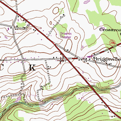 Topographic Map of Nescopeck Township Volunteer Fire Company 1, PA