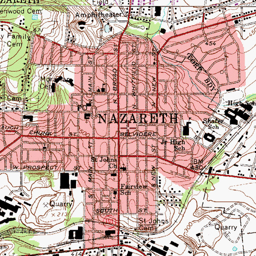 Topographic Map of Vigilance Hose Company, PA