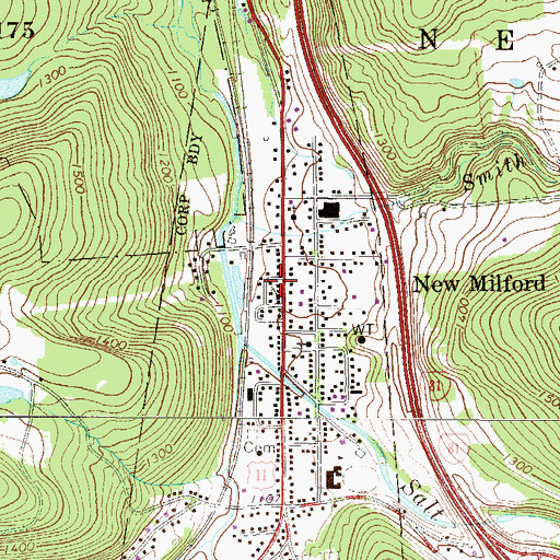 Topographic Map of Columbia Hose Company 1, PA