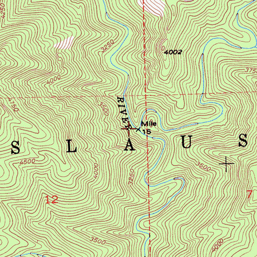 Topographic Map of Reed Creek, CA