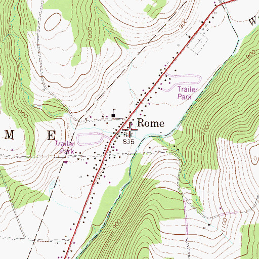 Topographic Map of Vigilante Engine Company 1, PA