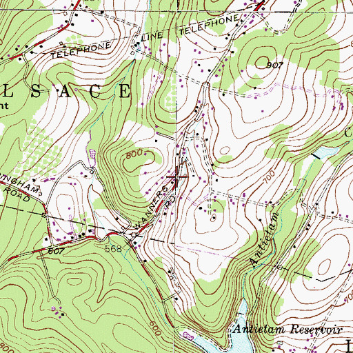 Topographic Map of Berks Emergency Strike Team, PA