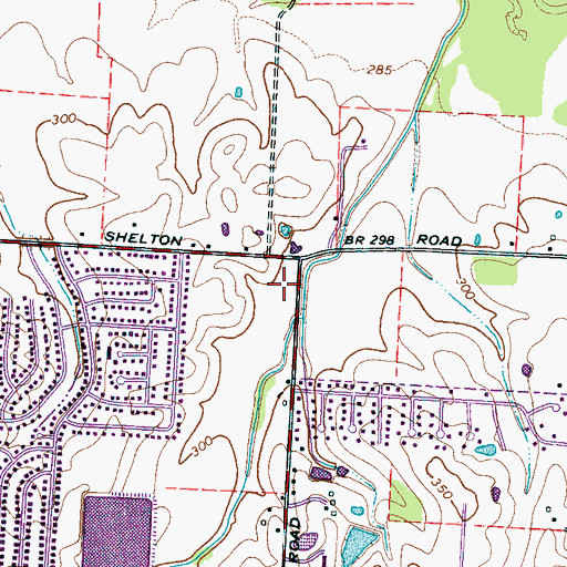 Topographic Map of Collierville Fire and Rescue Station 3, TN