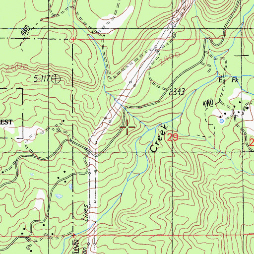Topographic Map of Reynolds Creek, CA