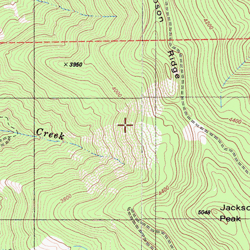 Topographic Map of Rhodonite Mine, CA