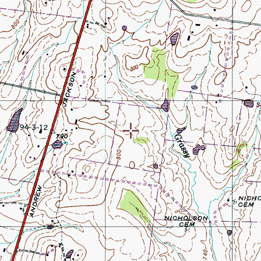 Topographic Map of Spring Hill Fire Department Station 3, TN