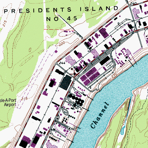Topographic Map of City of Memphis Division of Fire Station 32, TN