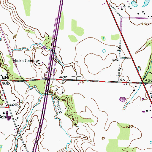 Topographic Map of City of Jackson Fire Department Station 6, TN