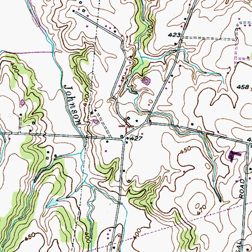 Topographic Map of Madison County Fire Department Station 11, TN