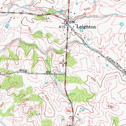 Topographic Map of Madison County Fire Department Station 3, TN