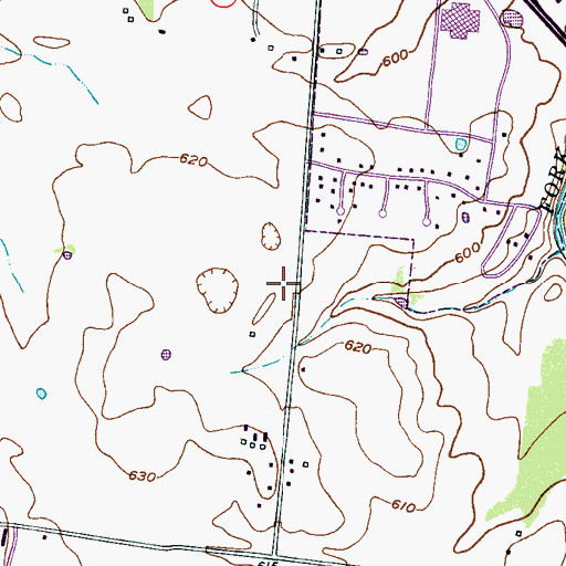 Topographic Map of Murfreesboro Fire Department Station 9, TN