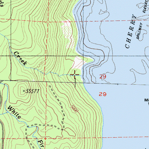 Topographic Map of Richards Creek, CA