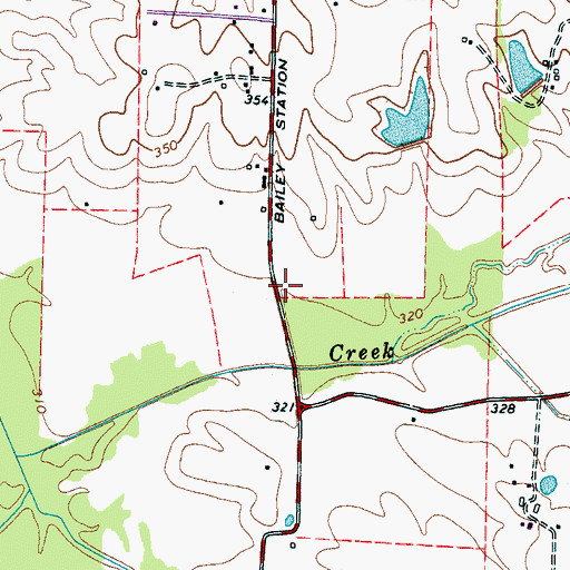 Topographic Map of Collierville Fire and Rescue Station 5, TN