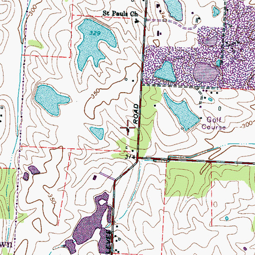 Topographic Map of Collierville Fire and Rescue Station 4, TN