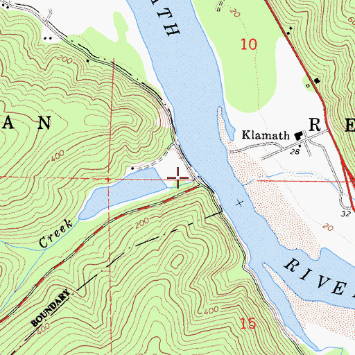 Topographic Map of Richardson Creek, CA