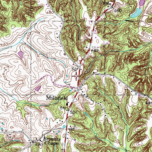Topographic Map of United States Forest Service Tennessee Forestry Division, TN
