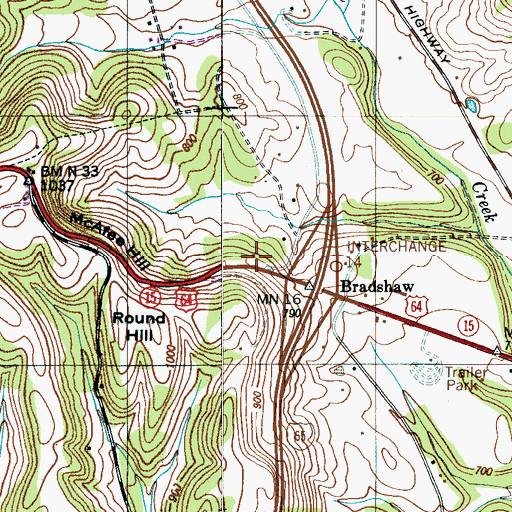 Topographic Map of Giles County Fire and Rescue Squad Frankewing, TN