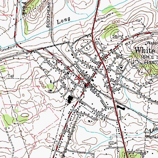 Topographic Map of White Pine Volunteer Fire Department, TN