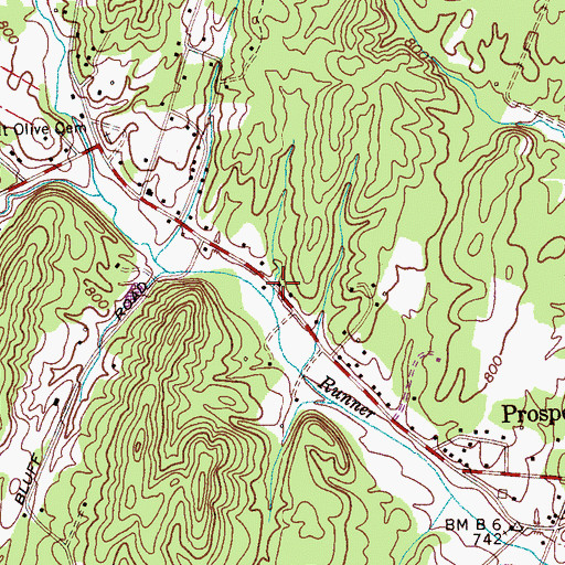 Topographic Map of Bradley County Fire and Rescue Station 5, TN