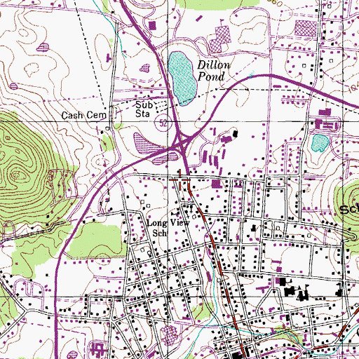 Topographic Map of Livingston Fire Department, TN