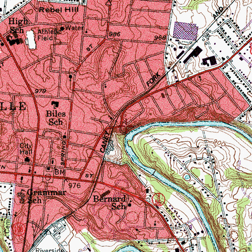 Topographic Map of Warren County Rescue Squad, TN