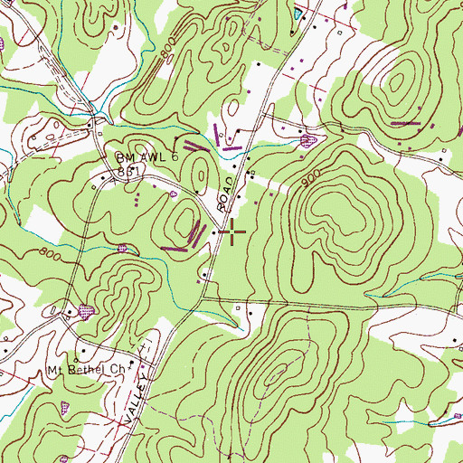 Topographic Map of Bradley County Fire and Rescue Station 2, TN