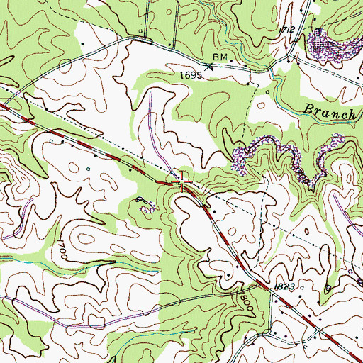 Topographic Map of Fall Creek Falls Volunteer Fire Department, TN