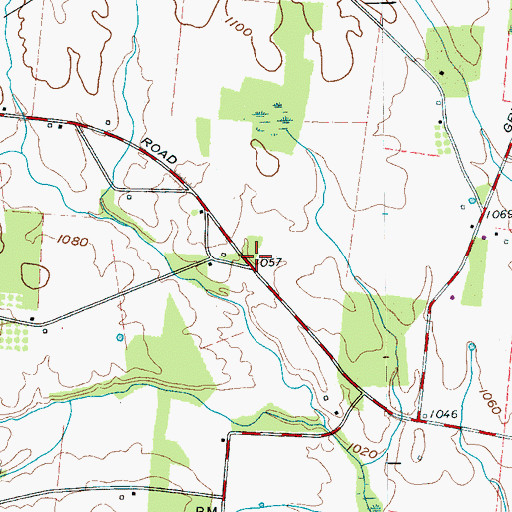 Topographic Map of North Warren Volunteer Fire Department Station 3, TN