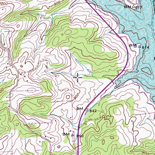 Topographic Map of Tellico Village Volunteer Fire Department, TN