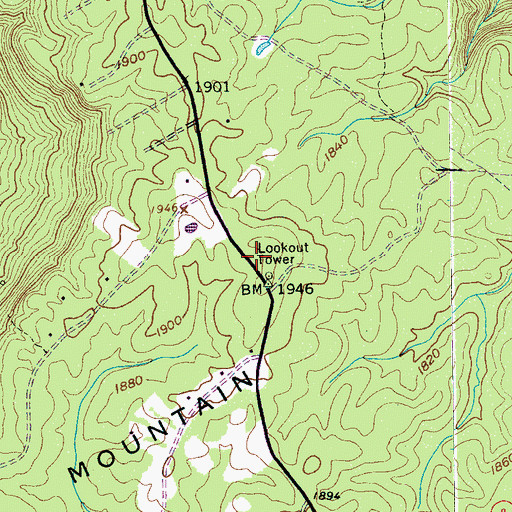 Topographic Map of Harrison Ferry Fire Department, TN