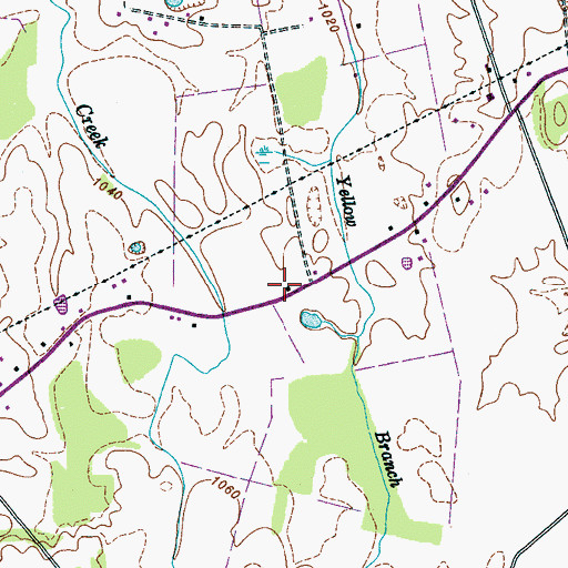 Topographic Map of Alto - Oak Grove Volunteer Fire Department, TN