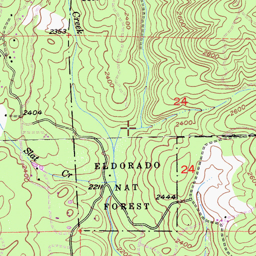 Topographic Map of Rock Canyon, CA