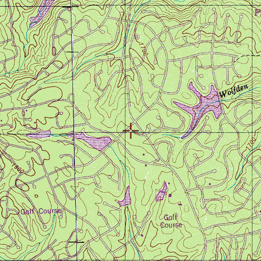 Topographic Map of Fairfield Glade Fire Department Station 3, TN