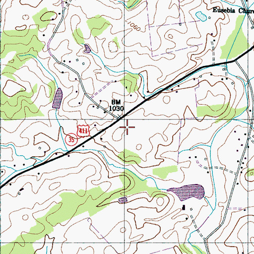 Topographic Map of Blount County Fire Protection District Station 7, TN