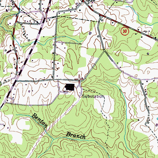 Topographic Map of Spencer Fire and Rescue, TN