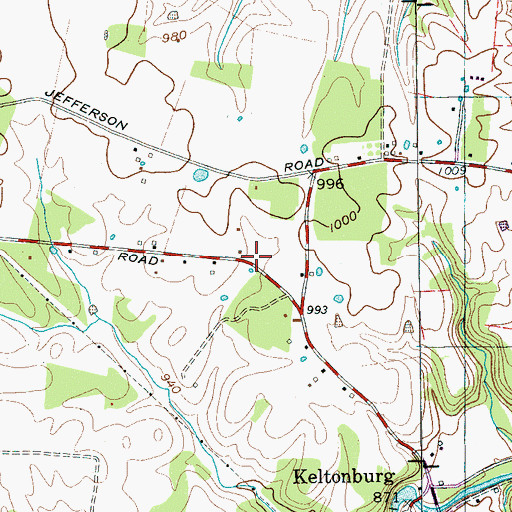 Topographic Map of Dekalb County Fire Department Station 64, TN