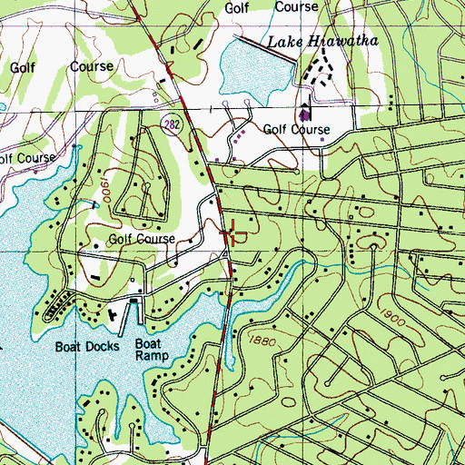 Topographic Map of Cumberland County Fire Department Station 5, TN