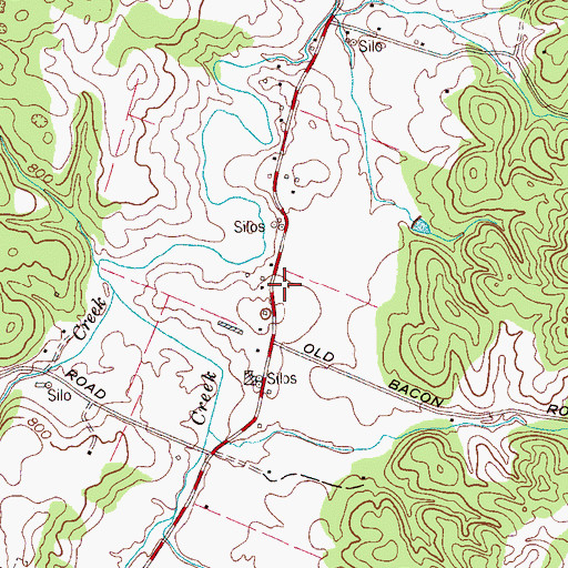 Topographic Map of Bradley County Fire and Rescue Station 7, TN