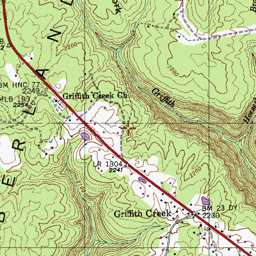 Topographic Map of Whitwell Mountain Fire and Rescue, TN